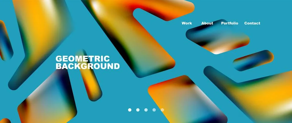Tech minimal geometric wallpaper. Creative abstract background. Vector Stock Illustration