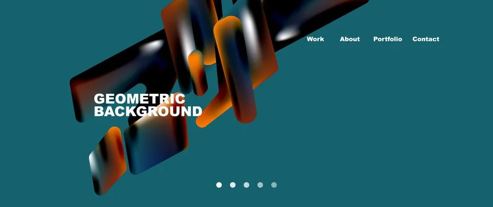 Tech minimal geometric wallpaper. Creative abstract background. Vector Illustrazione stock
