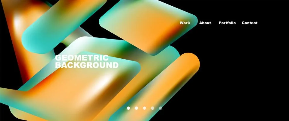 Tech minimal geometric wallpaper. Creative abstract background. Vector Stock Illustration
