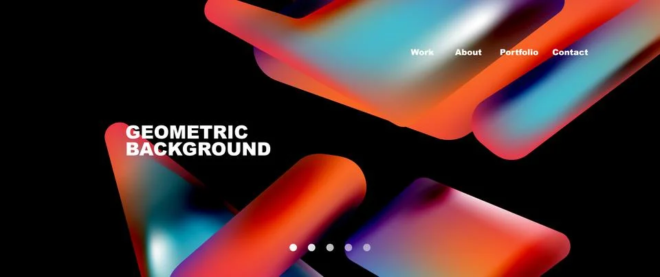 Tech minimal geometric wallpaper. Creative abstract background. Vector Stock Illustration