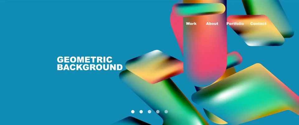 Tech minimal geometric wallpaper. Creative abstract background. Vector Stock Illustration