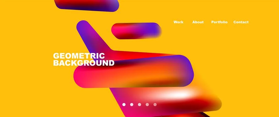 Tech minimal geometric wallpaper. Creative abstract background. Vector Illustrazione stock