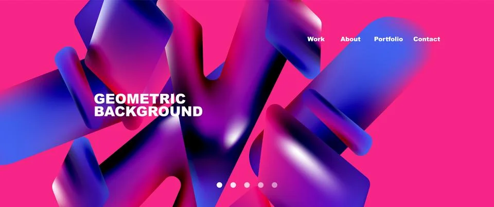 Tech minimal geometric wallpaper. Creative abstract background. Vector Illustrazione stock