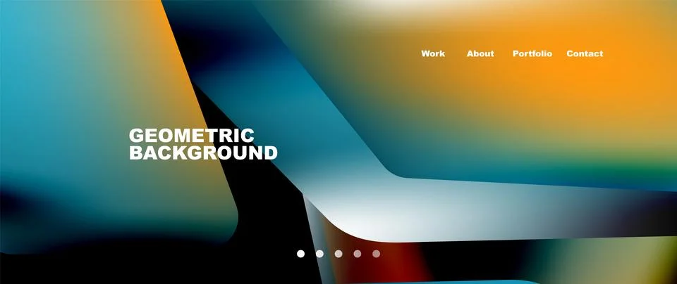 Tech minimal geometric wallpaper. Creative abstract background. Vector Illustrazione stock