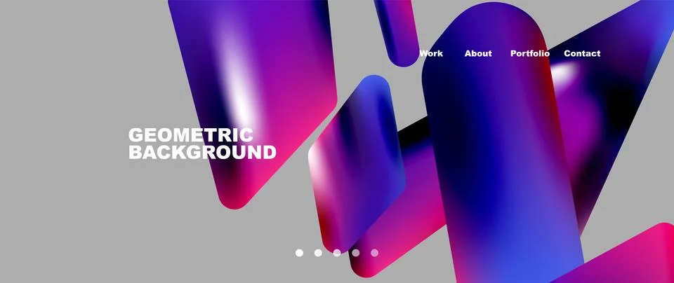 Tech minimal geometric wallpaper. Creative abstract background. Vector Illustrazione stock