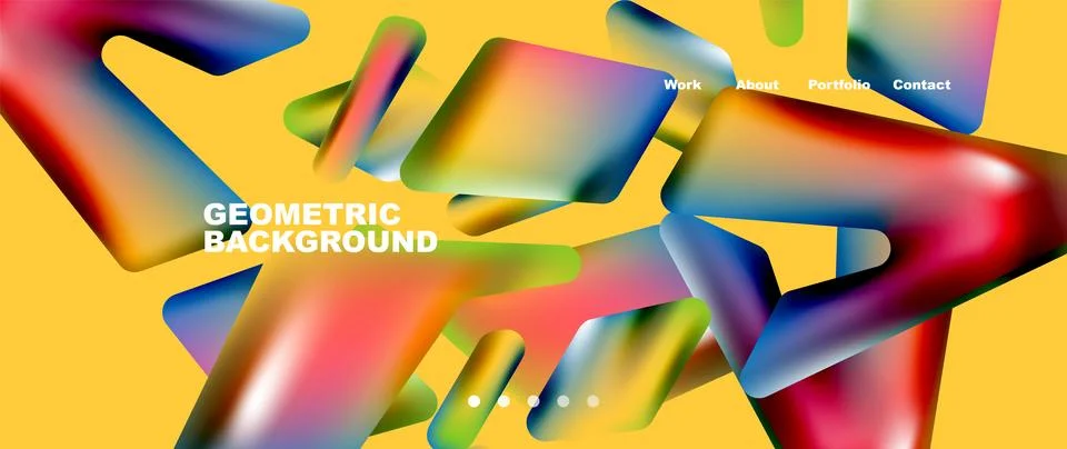 Tech minimal geometric wallpaper. Creative abstract background. Vector Illustrazione stock