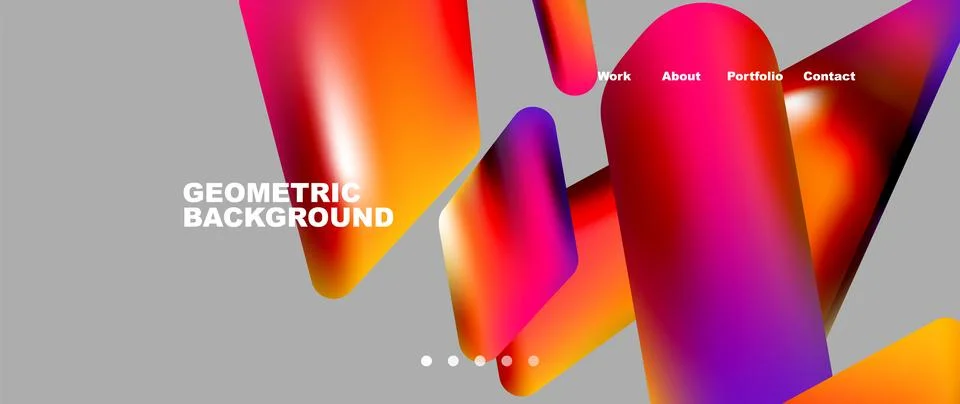 Tech minimal geometric wallpaper. Creative abstract background. Vector Illustrazione stock
