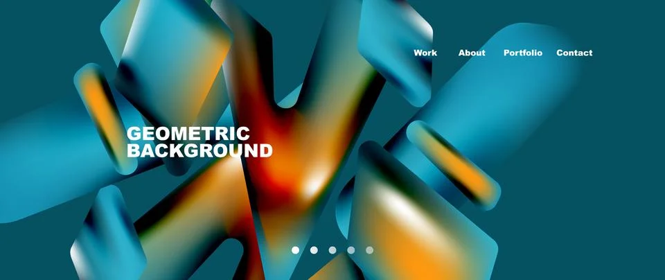 Tech minimal geometric wallpaper. Creative abstract background. Vector Illustrazione stock