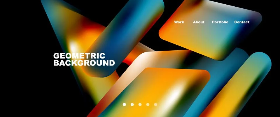 Tech minimal geometric wallpaper. Creative abstract background. Vector イラスト素材