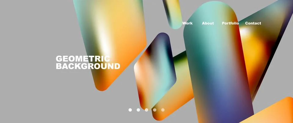 Tech minimal geometric wallpaper. Creative abstract background. Vector Illustrazione stock