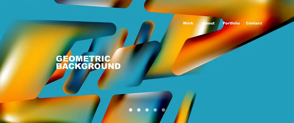 Tech minimal geometric wallpaper. Creative abstract background. Vector Illustrazione stock
