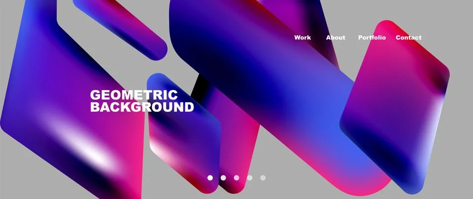 Tech minimal geometric wallpaper. Creative abstract background. Vector Illustrazione stock
