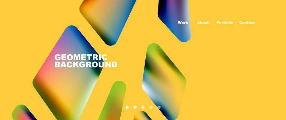 Tech minimal geometric wallpaper. Creative abstract background. Vector Illustrazione stock