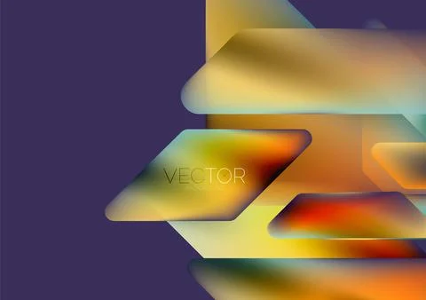 Tech minimal geometric wallpaper. Creative abstract background. Vector 库存插图