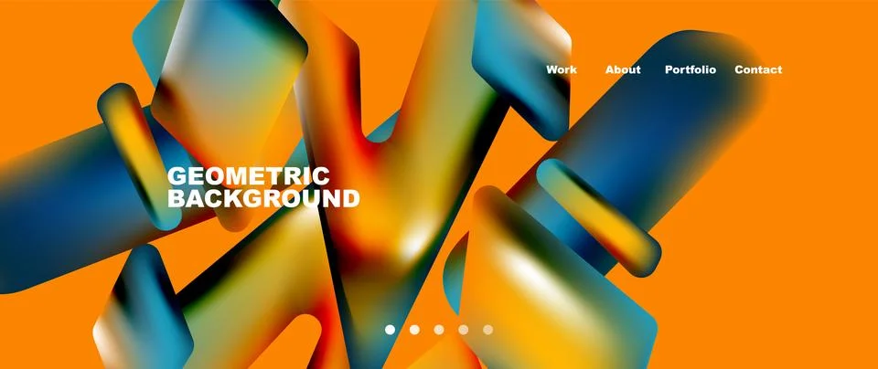 Tech minimal geometric wallpaper. Creative abstract background. Vector Illustrazione stock