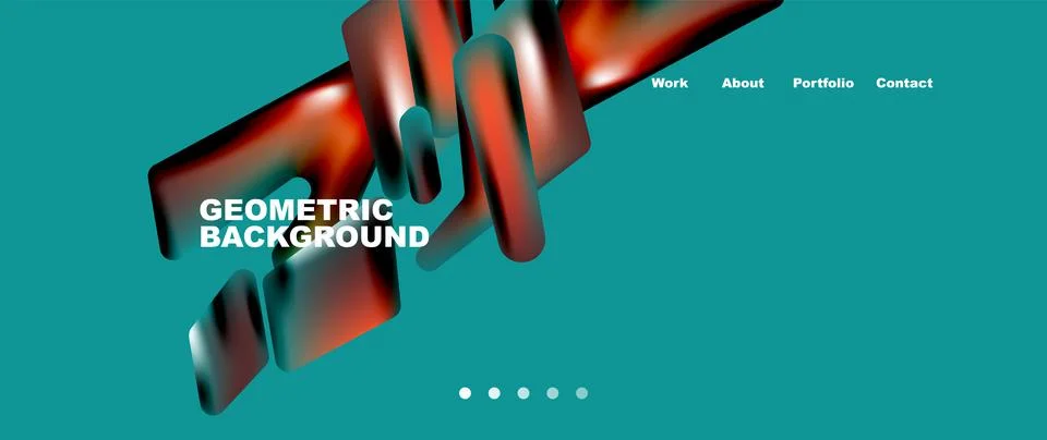 Tech minimal geometric wallpaper. Creative abstract background. Vector Illustrazione stock
