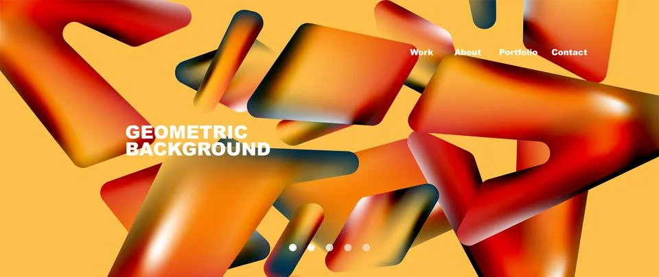 Tech minimal geometric wallpaper. Creative abstract background. Vector Illustrazione stock