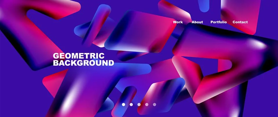 Tech minimal geometric wallpaper. Creative abstract background. Vector Illustrazione stock