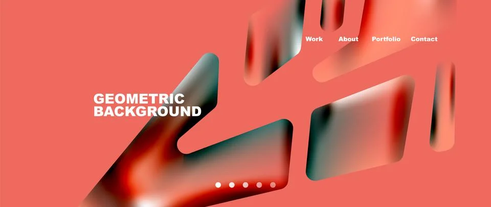 Tech minimal geometric wallpaper. Creative abstract background. Vector Illustrazione stock