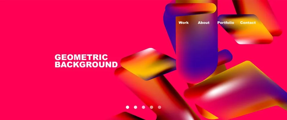 Tech minimal geometric wallpaper. Creative abstract background. Vector Stock Illustration