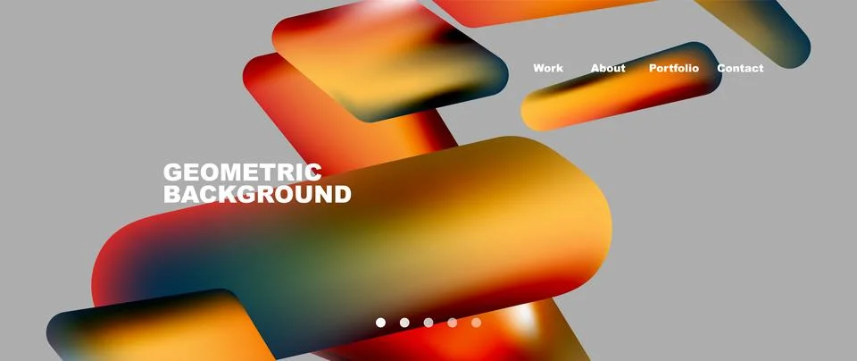 Tech minimal geometric wallpaper. Creative abstract background. Vector Illustrazione stock