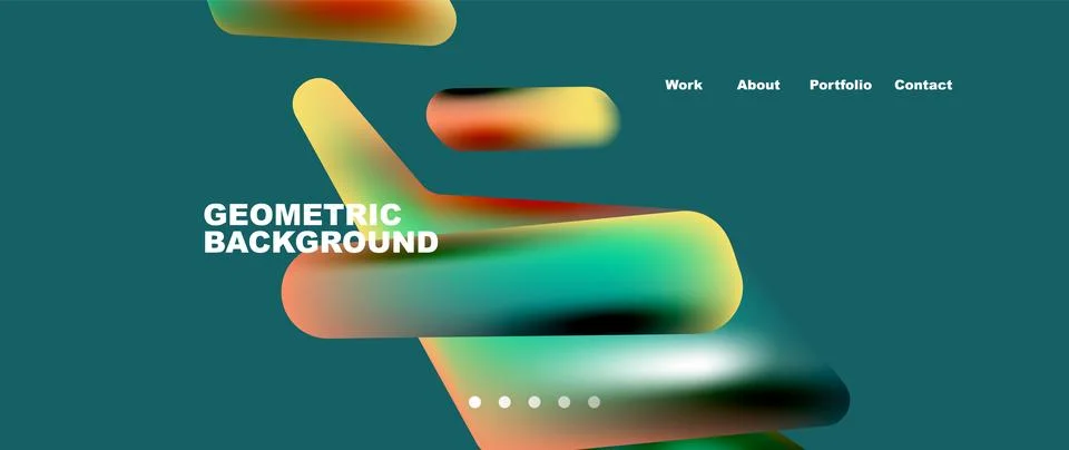 Tech minimal geometric wallpaper. Creative abstract background. Vector Illustrazione stock