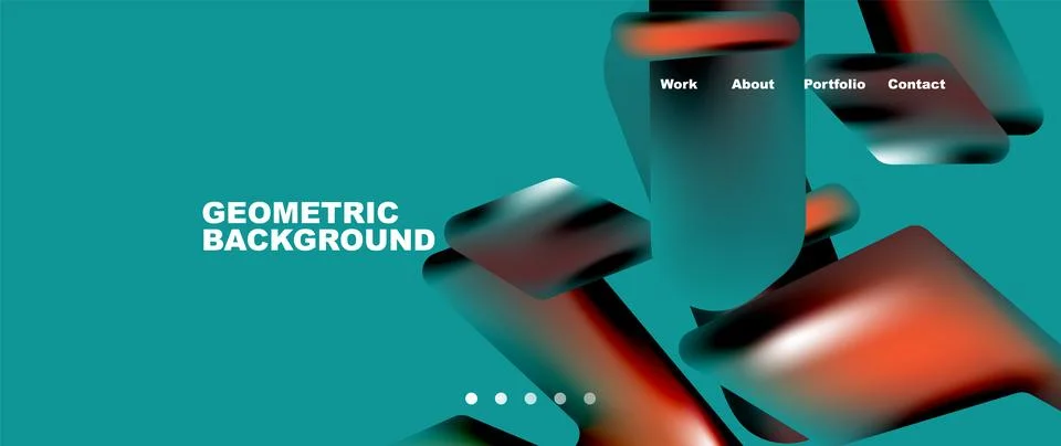 Tech minimal geometric wallpaper. Creative abstract background. Vector Stock Illustration