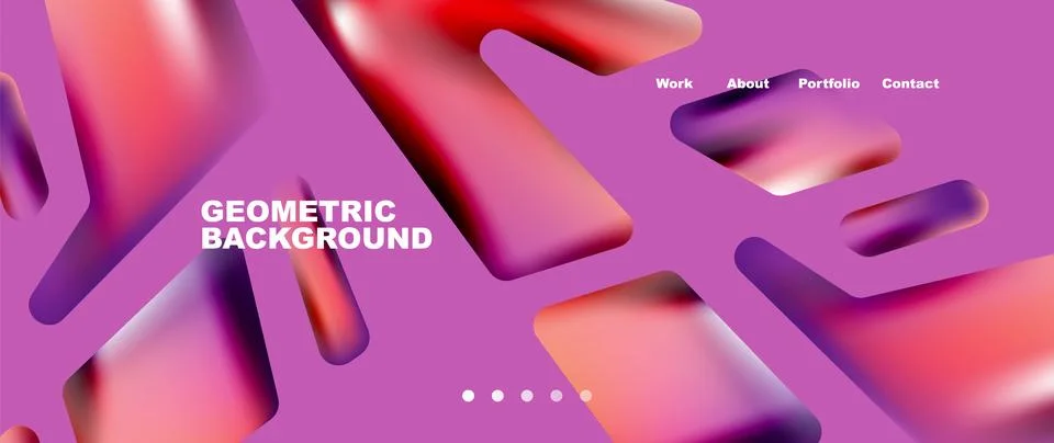 Tech minimal geometric wallpaper. Creative abstract background. Vector Illustrazione stock