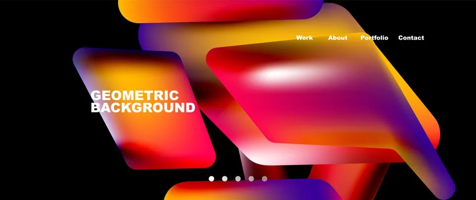 Tech minimal geometric wallpaper. Creative abstract background. Vector Illustrazione stock