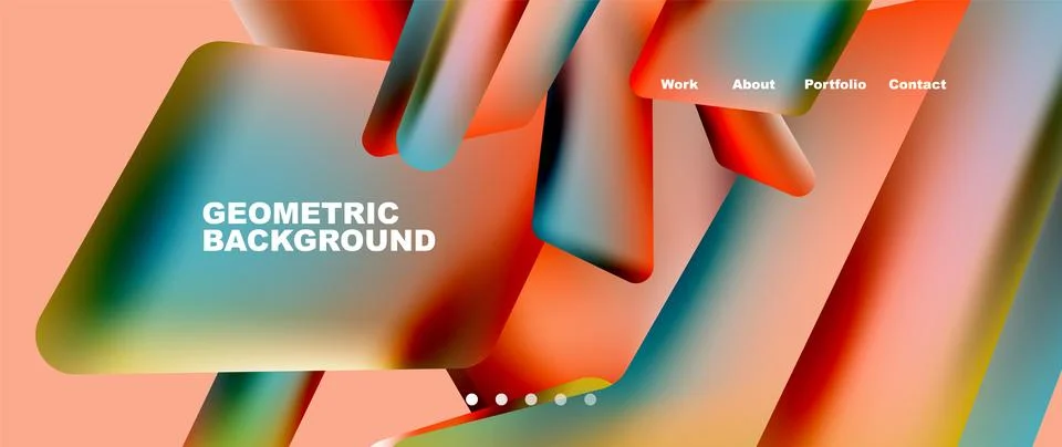 Tech minimal geometric wallpaper. Creative abstract background. Vector Illustrazione stock