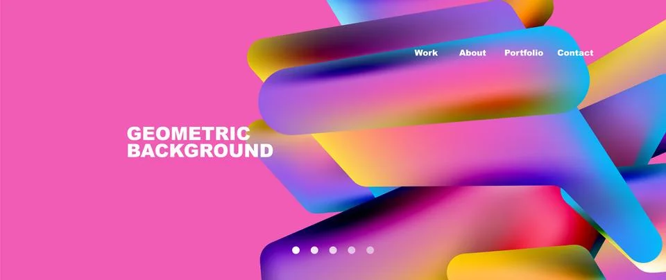 Tech minimal geometric wallpaper. Creative abstract background. Vector イラスト素材