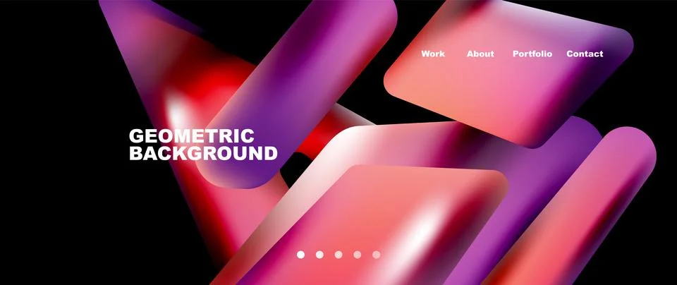 Tech minimal geometric wallpaper. Creative abstract background. Vector Illustrazione stock