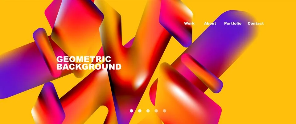 Tech minimal geometric wallpaper. Creative abstract background. Vector Illustrazione stock