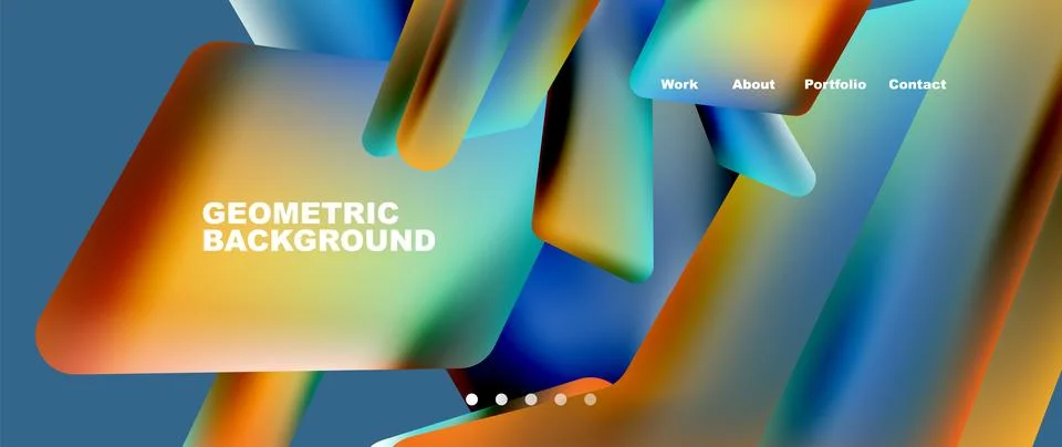Tech minimal geometric wallpaper. Creative abstract background. Vector Illustrazione stock