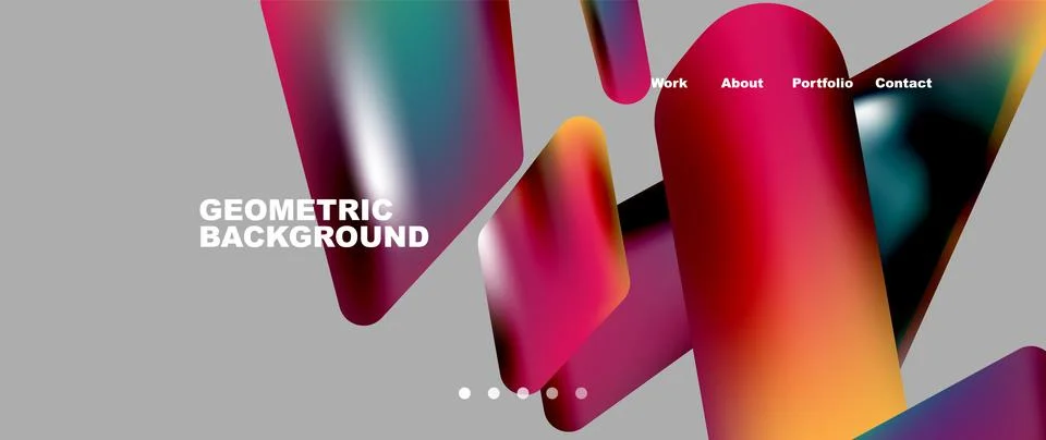 Tech minimal geometric wallpaper. Creative abstract background. Vector Illustrazione stock