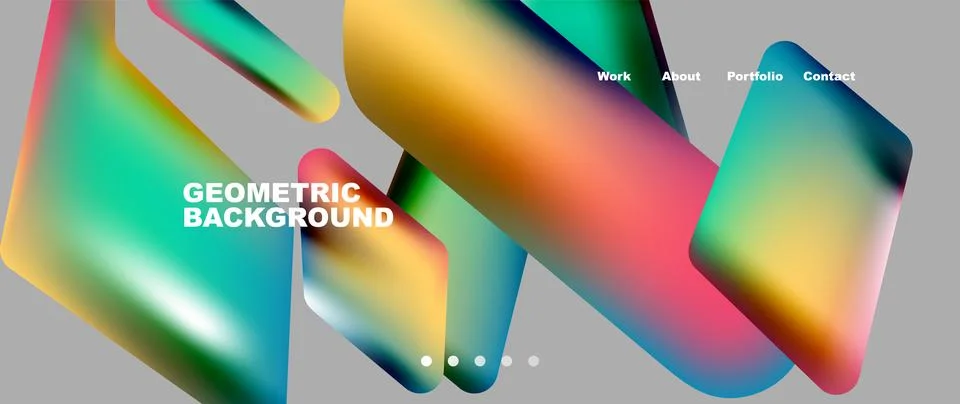 Tech minimal geometric wallpaper. Creative abstract background. Vector Illustrazione stock