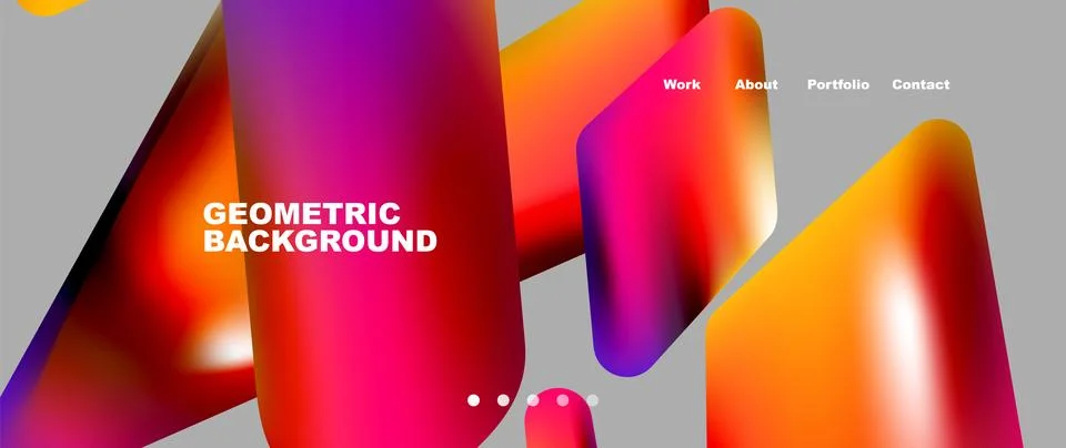 Tech minimal geometric wallpaper. Creative abstract background. Vector Illustrazione stock