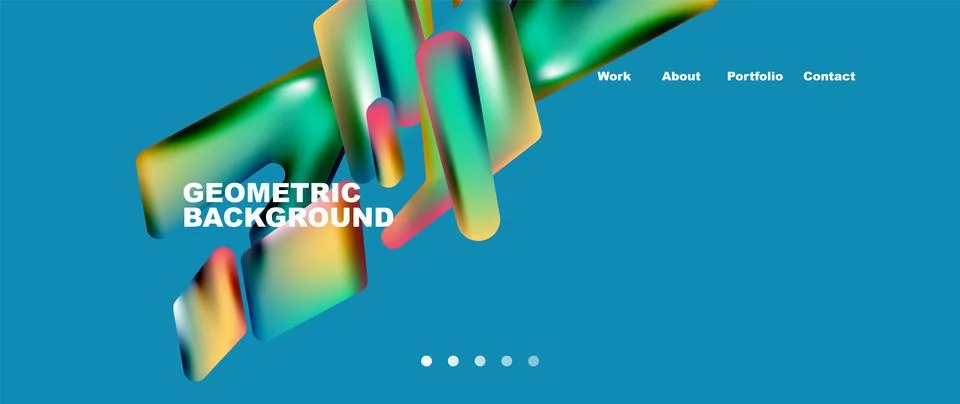 Tech minimal geometric wallpaper. Creative abstract background. Vector Illustrazione stock