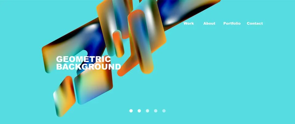 Tech minimal geometric wallpaper. Creative abstract background. Vector Stock Illustration