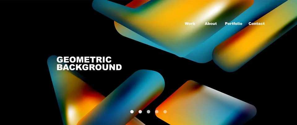 Tech minimal geometric wallpaper. Creative abstract background. Vector Illustrazione stock