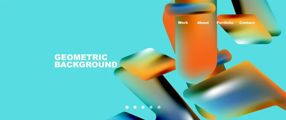 Tech minimal geometric wallpaper. Creative abstract background. Vector Stock Illustration