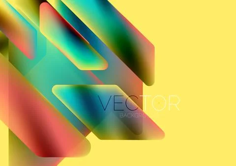 Tech minimal geometric wallpaper. Creative abstract background. Vector Stock Illustration