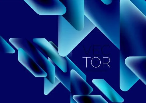 Tech minimal geometric wallpaper. Creative abstract background. Vector 스톡 일러스트