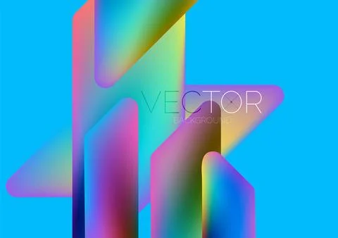 Tech minimal geometric wallpaper. Creative abstract background. Vector Illustrazione stock