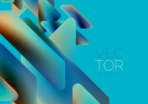 Tech minimal geometric wallpaper. Creative abstract background. Vector 스톡 일러스트