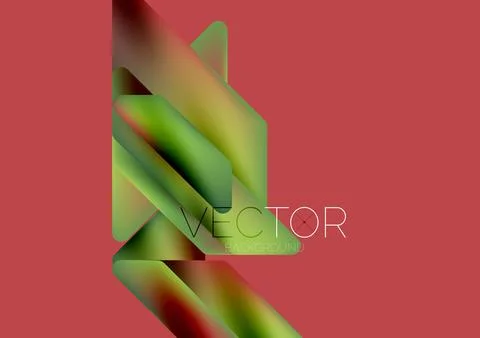 Tech minimal geometric wallpaper. Creative abstract background. Vector Stock Illustration