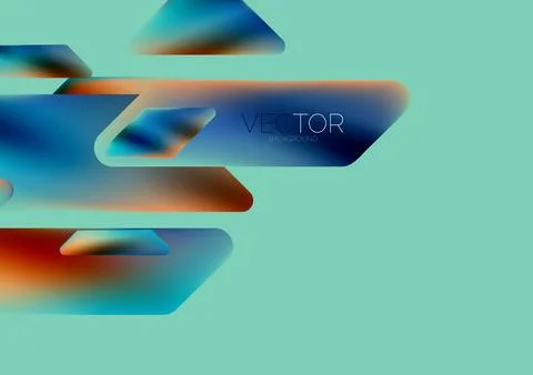 Tech minimal geometric wallpaper. Creative abstract background. Vector Illustrazione stock
