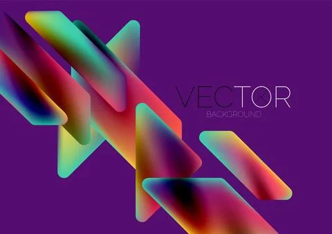 Tech minimal geometric wallpaper. Creative abstract background. Vector Illustrazione stock