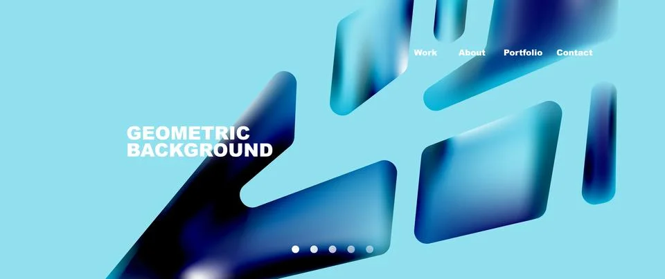 Tech minimal geometric wallpaper. Creative abstract background. Vector 库存插图