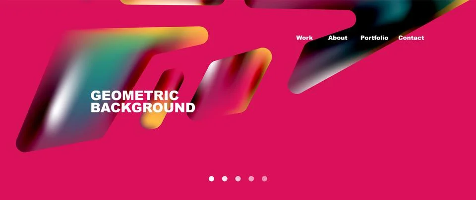 Tech minimal geometric wallpaper. Creative abstract background. Vector Illustrazione stock
